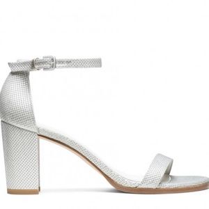 Stuart Weitzman Nearly Nude - Argento Silver Lame